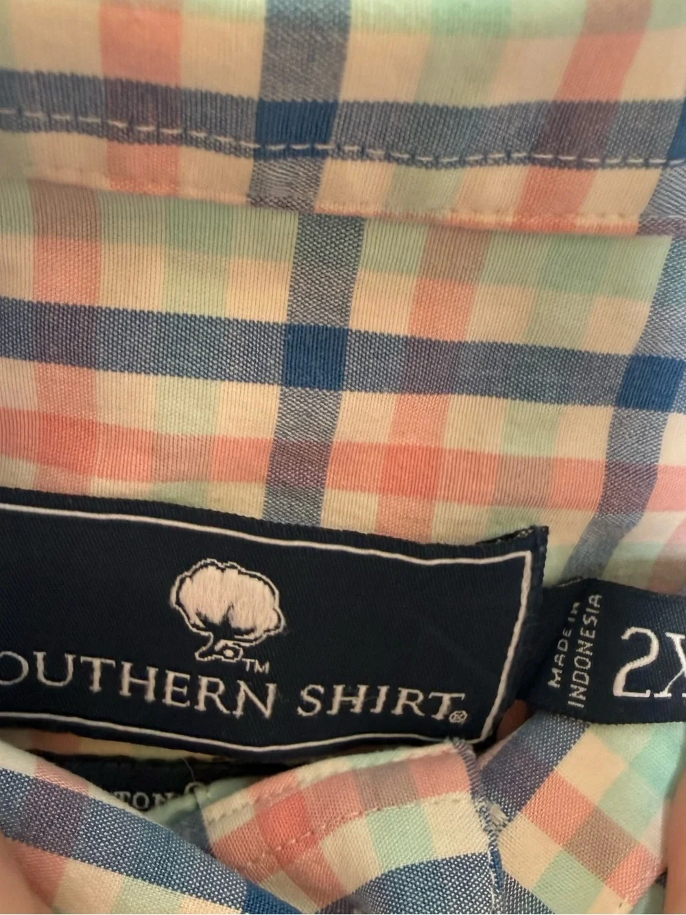 Southern Shirt Cotton Club Button Down Plaid Shirt